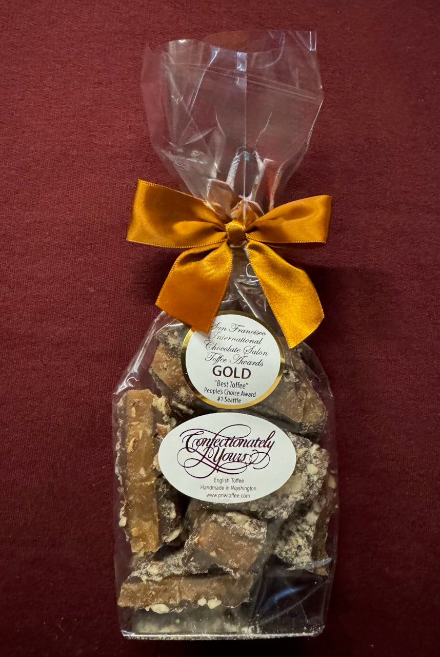 Dark Chocolate English Toffee with Almonds
