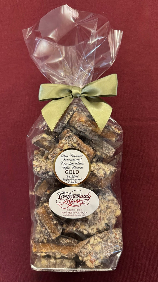 Dark Chocolate English Toffee with Almonds