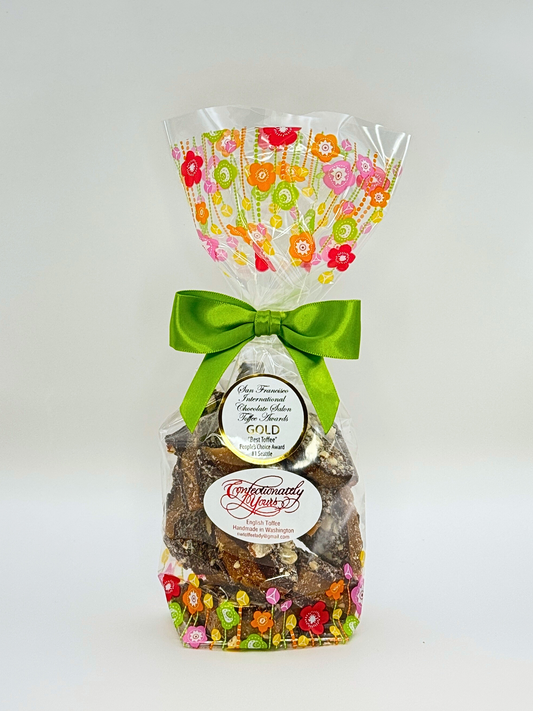 Dark Chocolate English Toffee with Almonds - Spring Edition